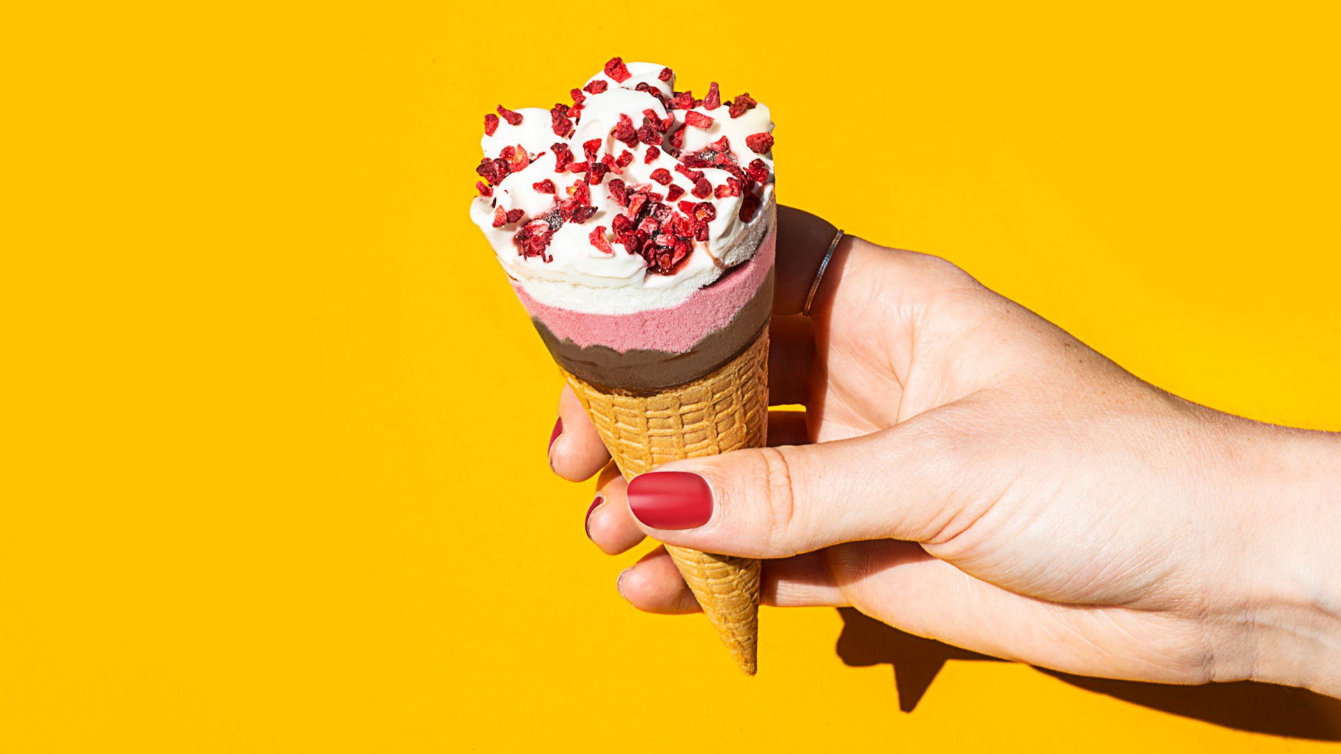 Ice Cream cone in hand