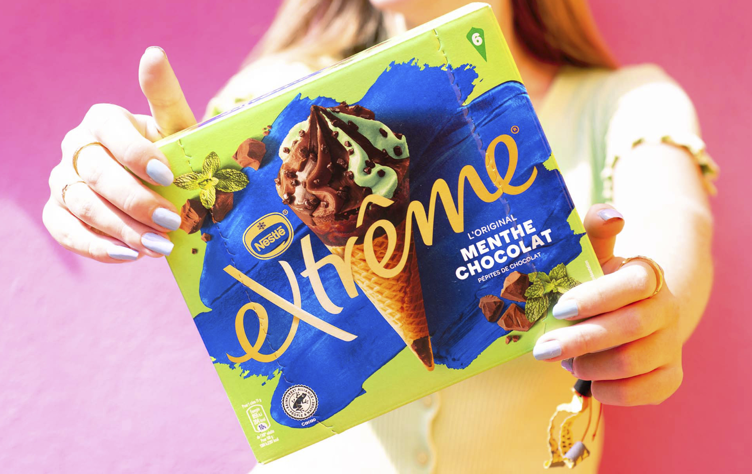 Extreme Packaging being held to camera