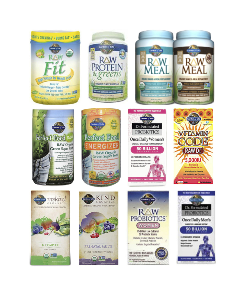 The existing range of products, at the time.