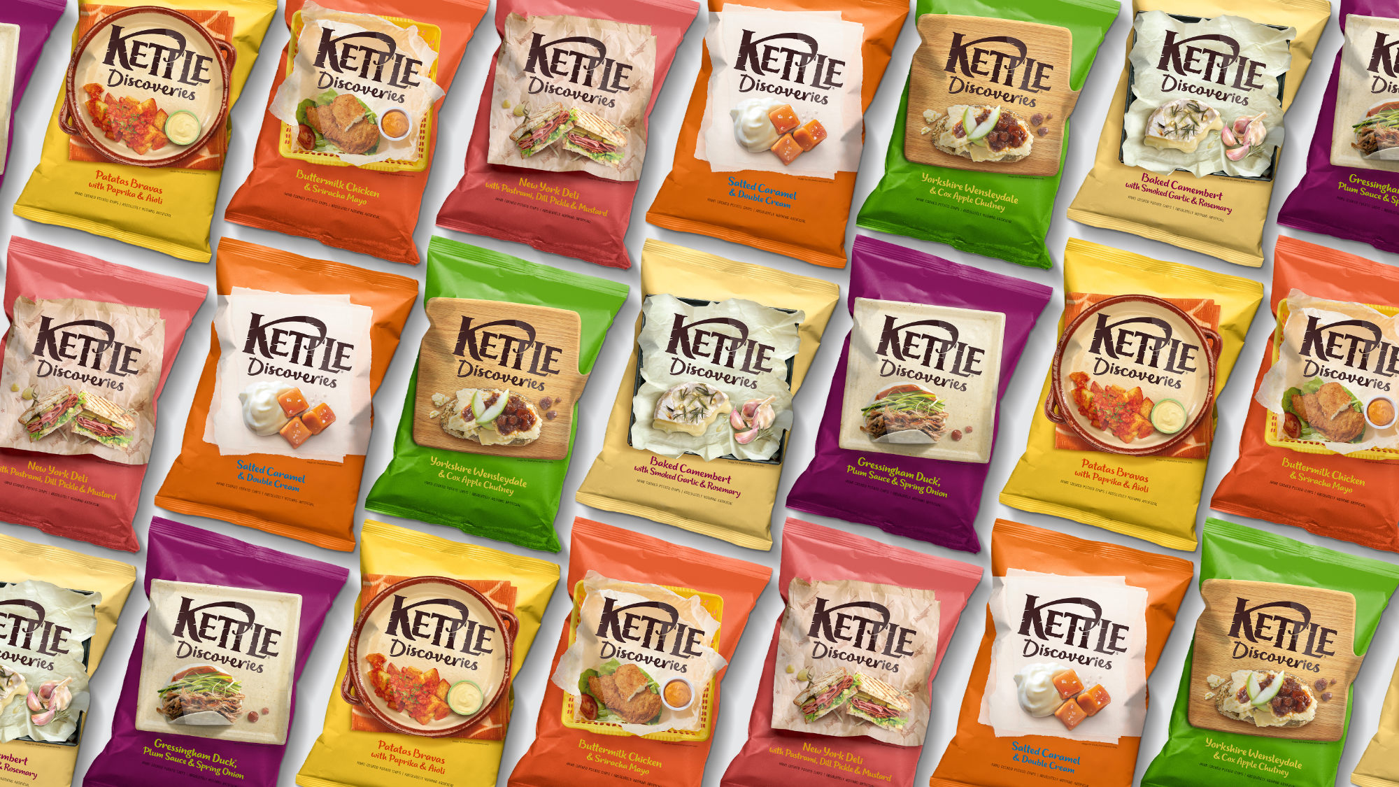 All flavours repeated in pattern