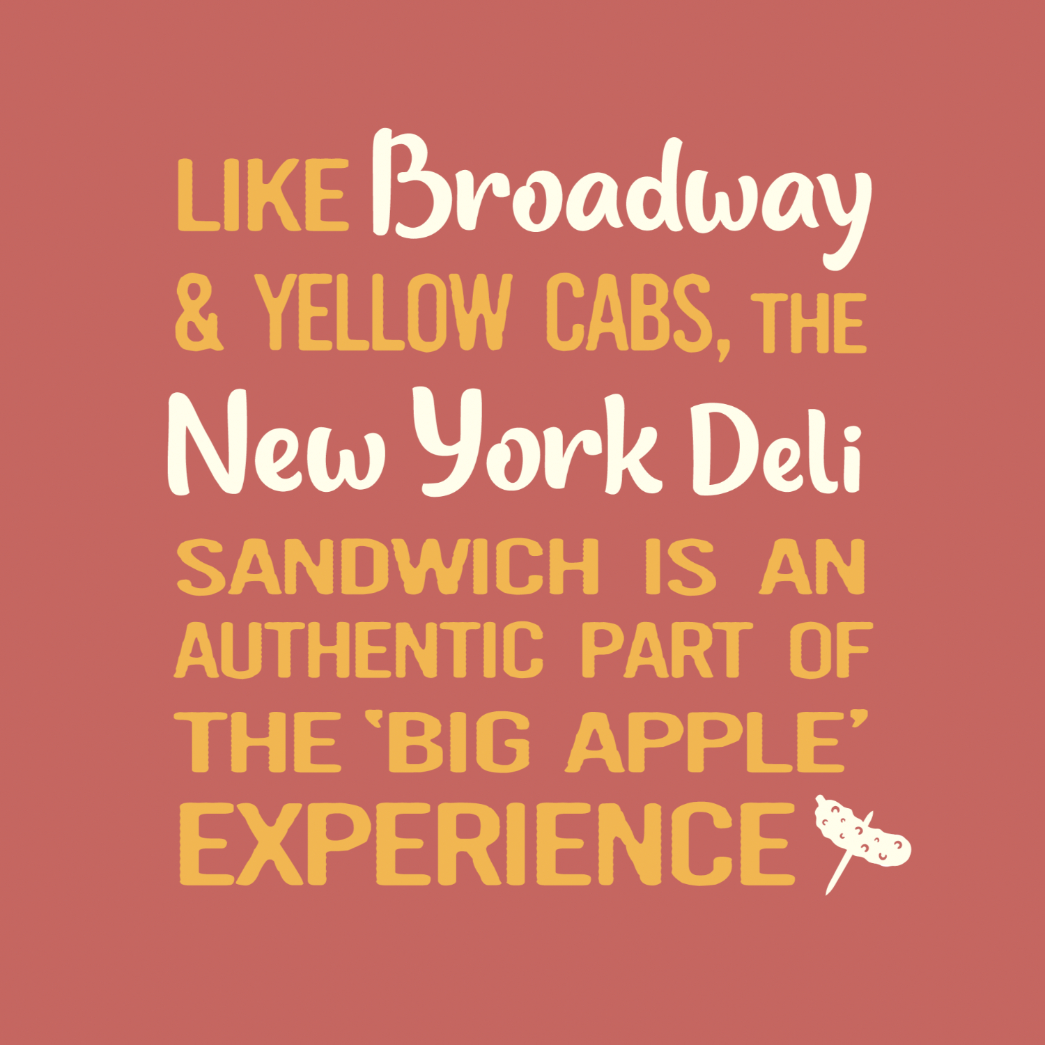 Stylised description of the New York seasoning