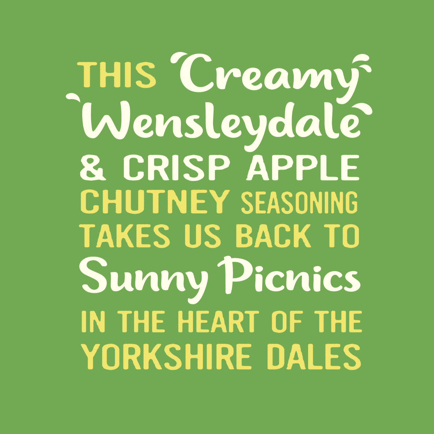 Stylised description of the Wensleydale seasoning