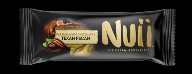 Nuii Texan ice cream wrapper