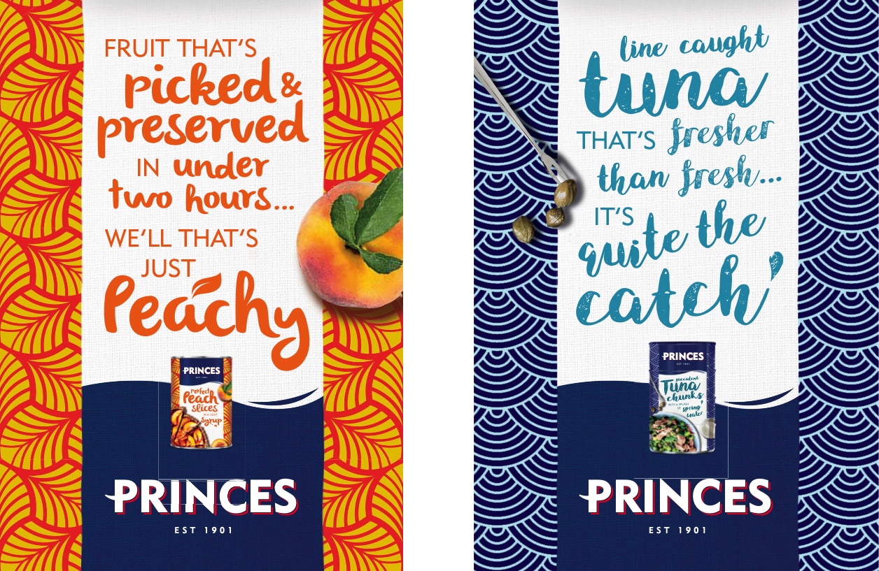 Princes Ads for Table cloth design