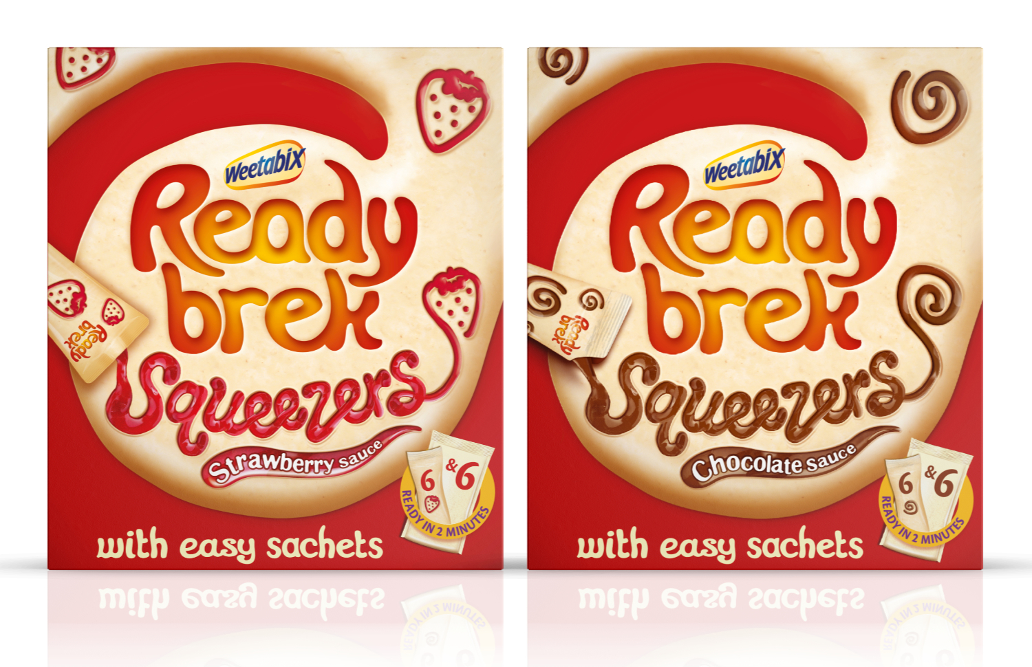 Ready Brek Squeezers cereal boxes