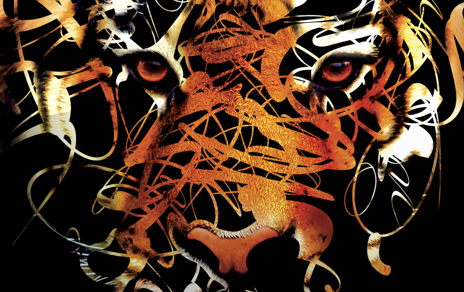 Wild Nuts Tiger Illustration